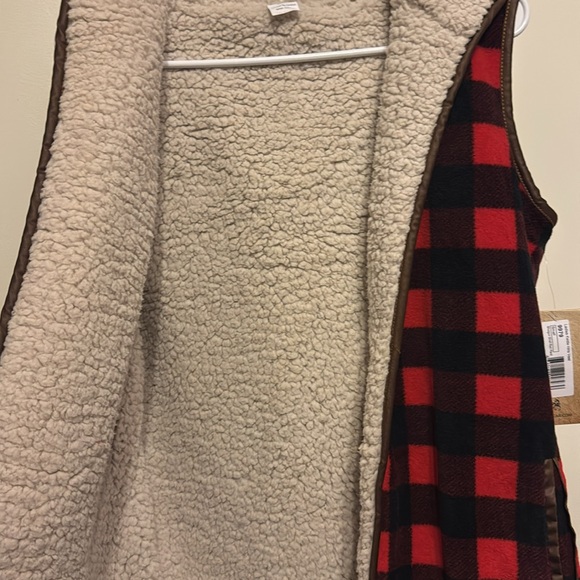 Women’s Fuzzy & Thick open Vest with Hood Small NWT - Picture 4 of 9